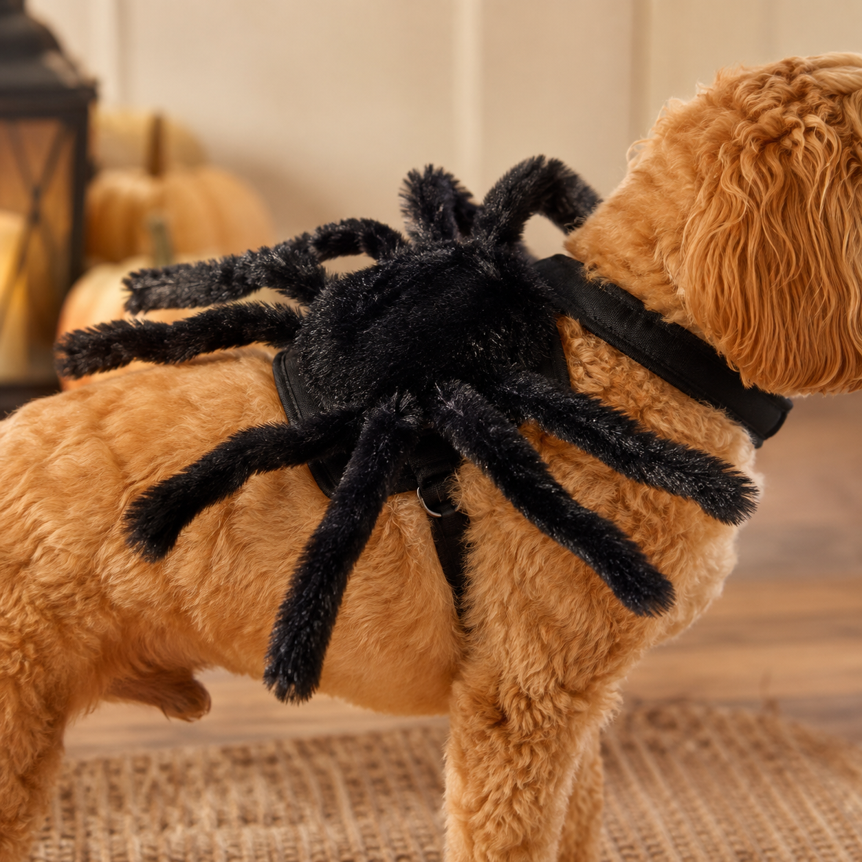 Halloween Pet Kostuum Black Spider