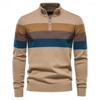 Ignatius Striped Quarter-Zip Sweater - image 4