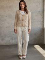 Chunky Knit Pocket Cardigan