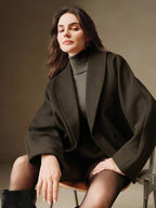 Cloak Sleeve Shawl Collar Jacket