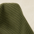 Wearbella – Funnel Collar Asymmetric Button Corduroy Top