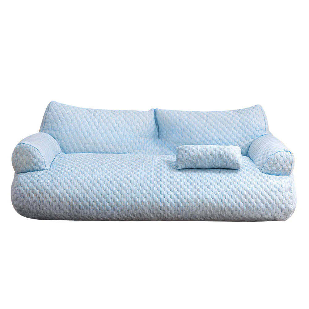 Ice Silk Cooling Dog Bed – Breathable Summer Sofa Bed with Washable Cover - view 16