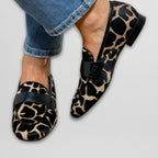 Cow Print Loafers