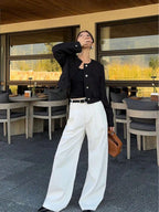 Cropped Textured Button Front Jacket
