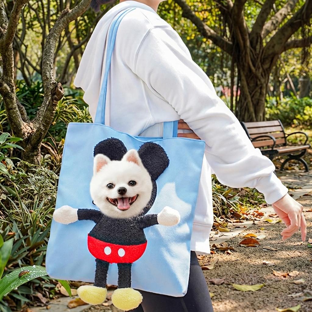 Head-Out Cat Carrier Tote for Walks & Vet Visits - Lightweight Canvas Pet Bag for Cats & Small Dogs