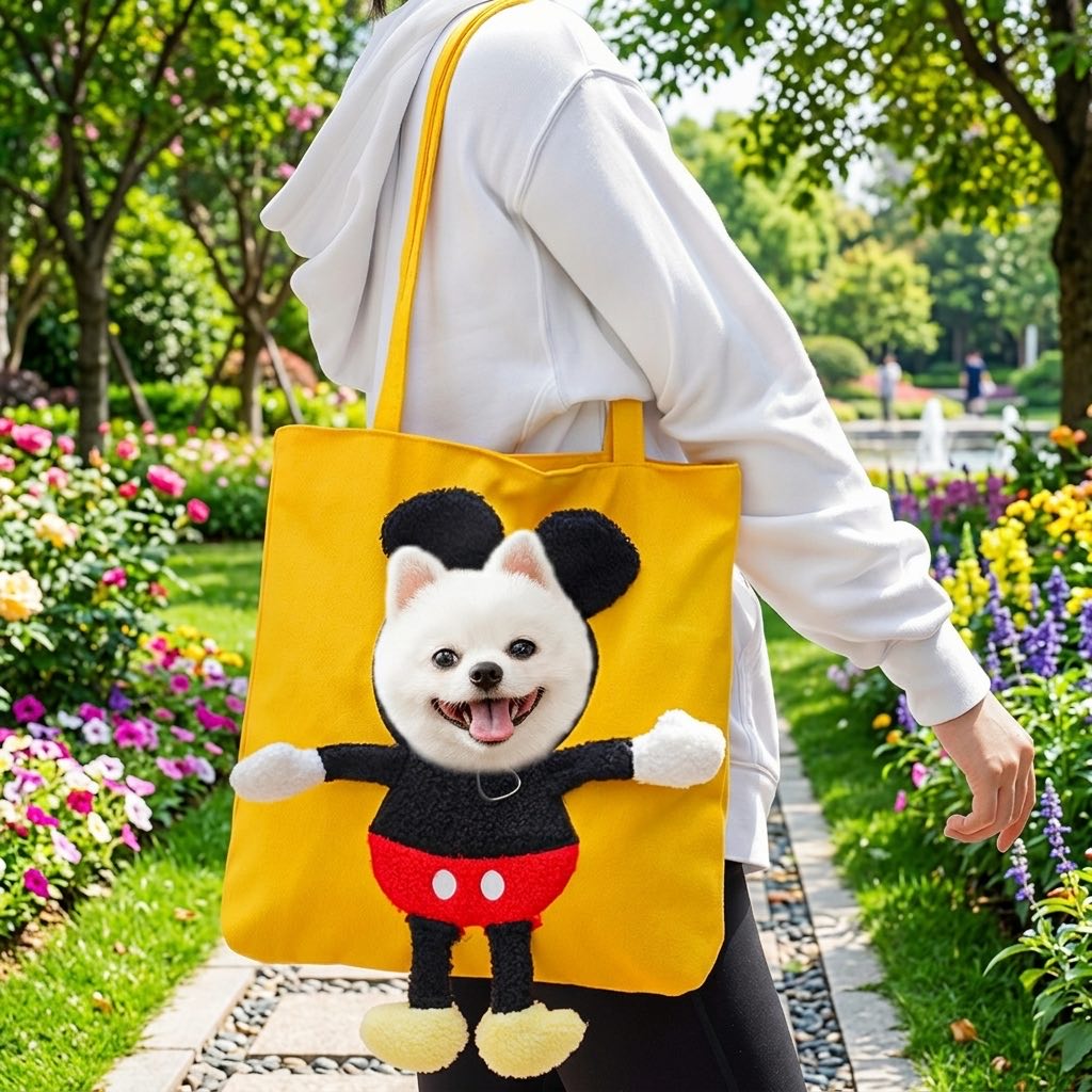 Head-Out Cat Carrier Tote for Walks & Vet Visits - Lightweight Canvas Pet Bag for Cats & Small Dogs