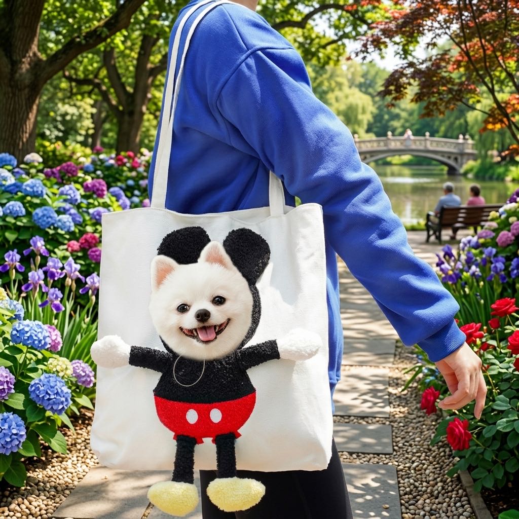 Head-Out Cat Carrier Tote for Walks & Vet Visits - Lightweight Canvas Pet Bag for Cats & Small Dogs