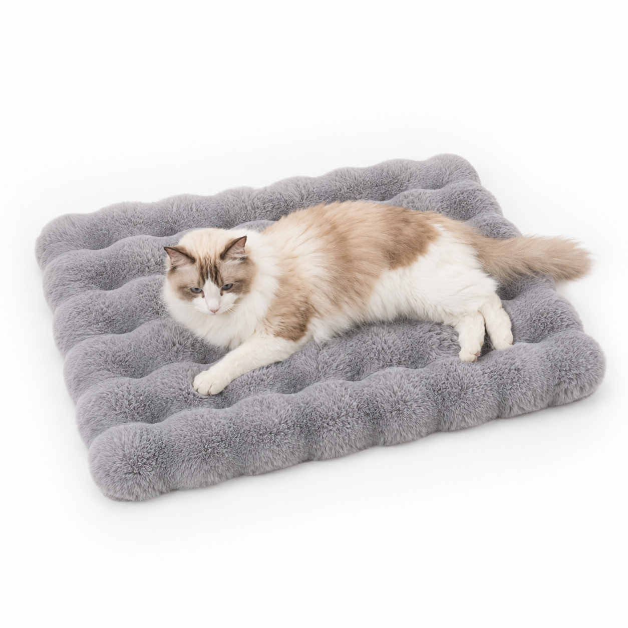 Ultra Soft Faux Fur Pet Mat for Cats & Dogs