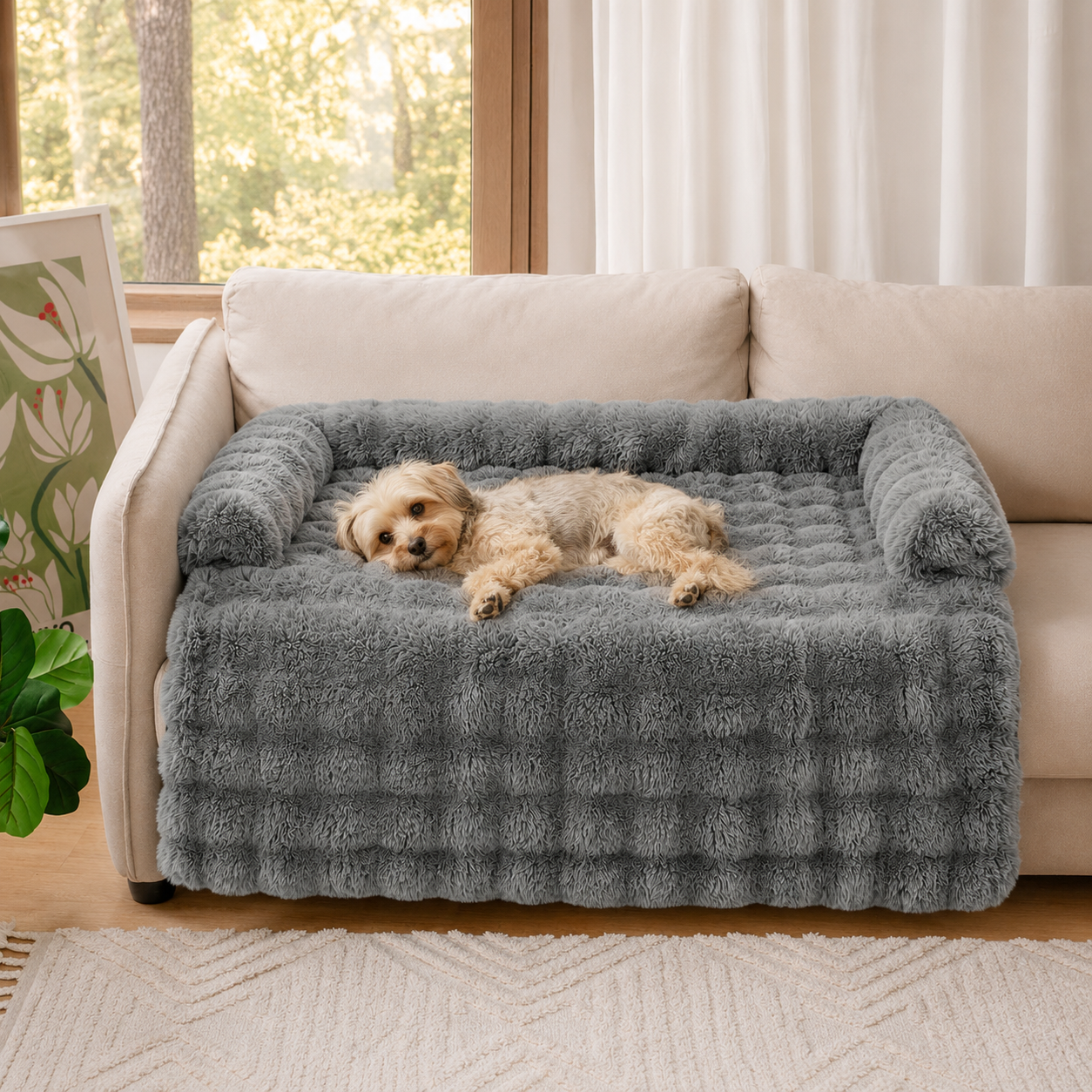 Plush Dog Bed with Ultimate Pet Comfort