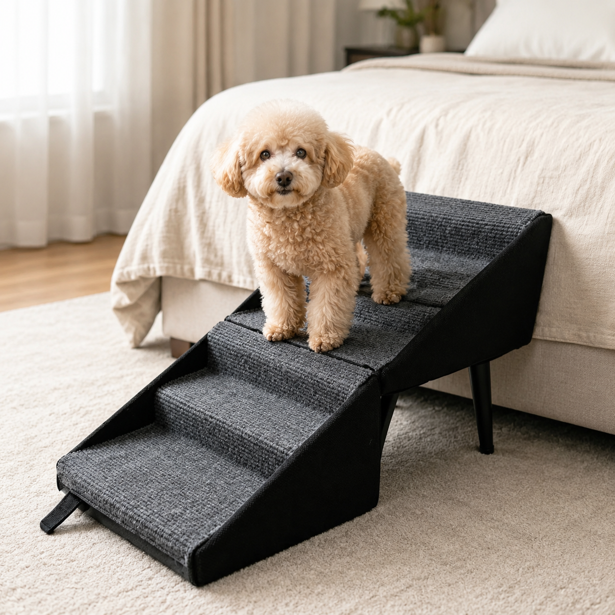 Convertible Pet Ramp & Step Stool for Dogs with Anti-Slip Design | Versatile Accessory for Safe Climbing