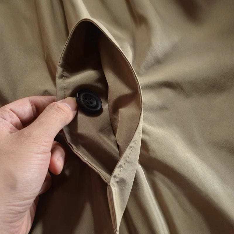 Men's Waterproof Trench Coat, Collared, Long Sleeves