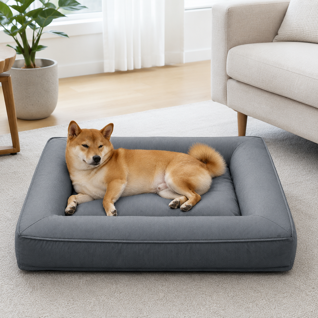 Dog Bed with Waterproof Fabric | Anti-Anxiety Design for Ultimate Comfort