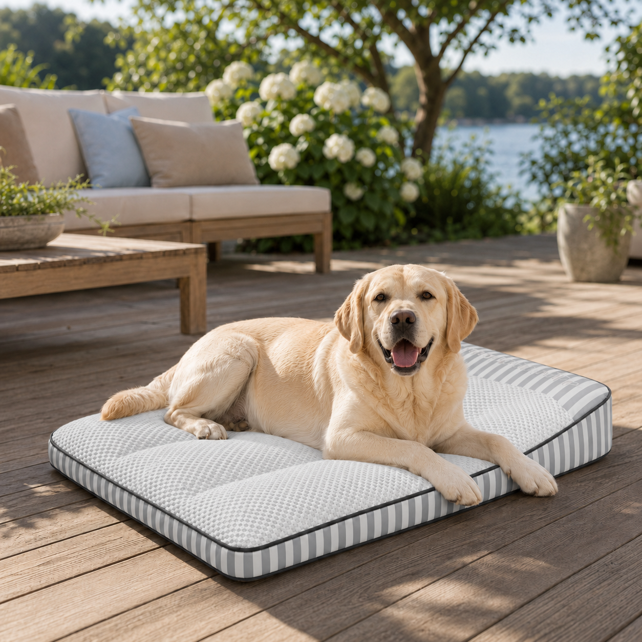 Cooling Orthopedic Dog Bed | Large Design with Joint Support & Breathable Fabric for Ultimate Comfort