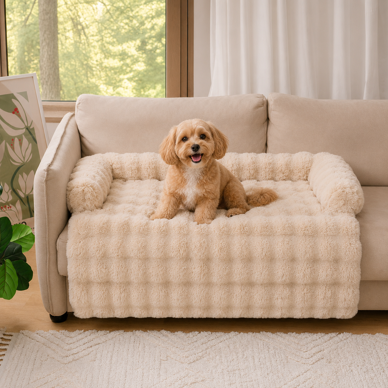 Plush Dog Bed with Ultimate Pet Comfort