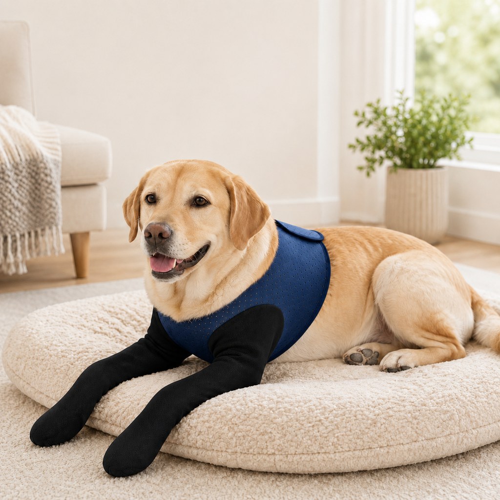 Dual Front Leg Recovery Sleeves for Dogs - Cone-Free Anti-Lick Protection for Post-Surgery, Scratching & Sensitive Front Legs