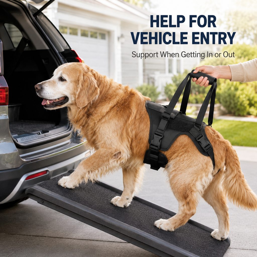 Full-Body Dog Lift Support Harness for Stairs, Cars & Limited Mobility