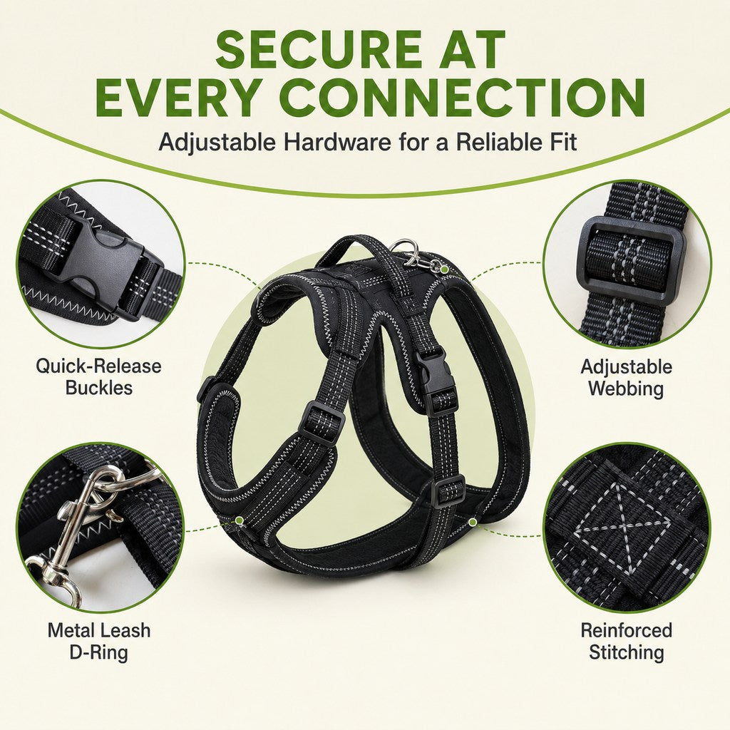 Dual Rear Leg Dog Support Brace with Harness - Walking Stability for Weak Hind Legs