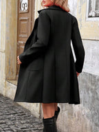 Double-Breasted Midi Coat