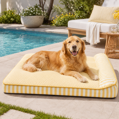 Cooling Orthopedic Dog Bed | Large Design with Joint Support & Breathable Fabric for Ultimate Comfort