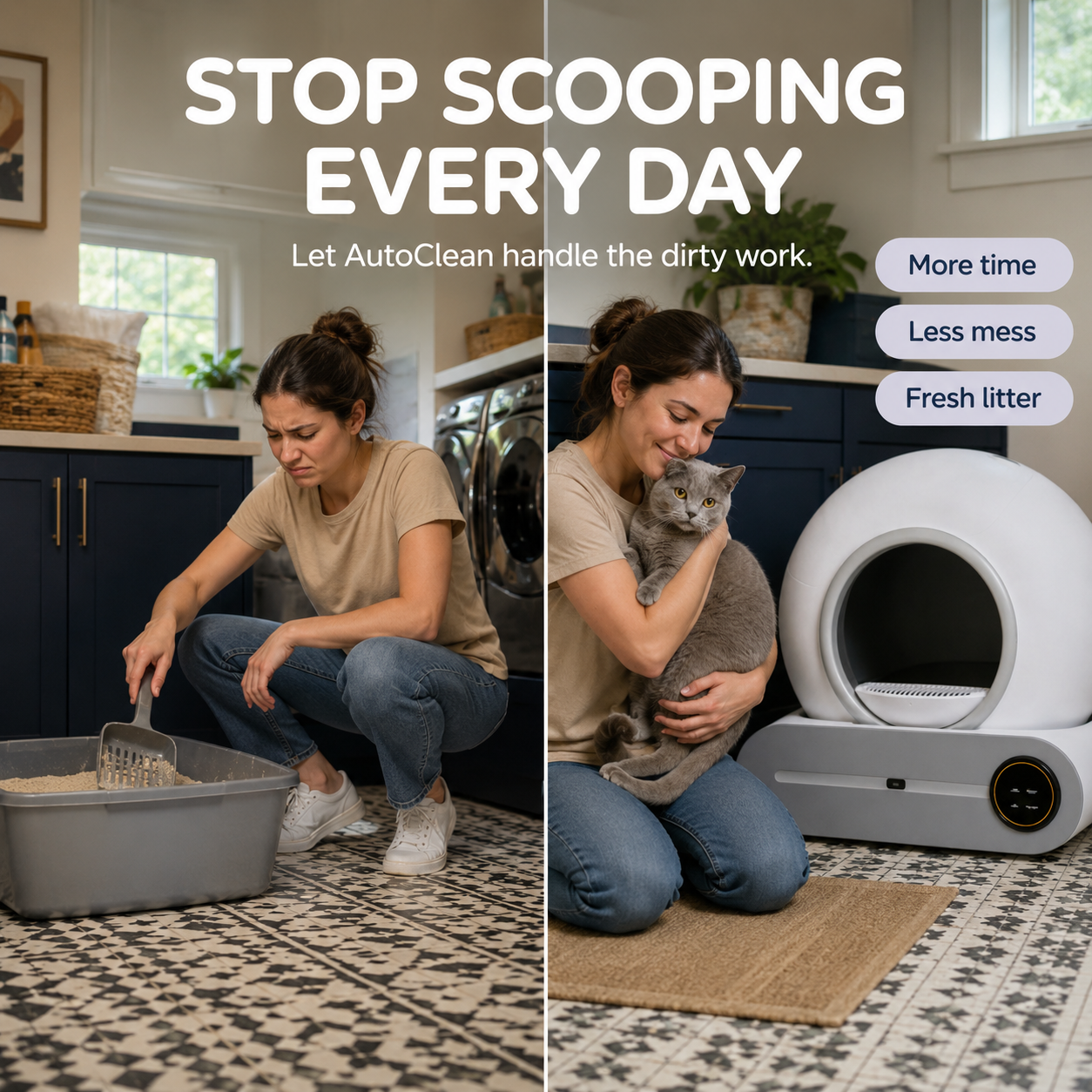 Self Cleaning Litter Box