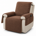 Quilted Recliner Chair Cover – Non-Slip Washable Furniture Protector with Side Pocket