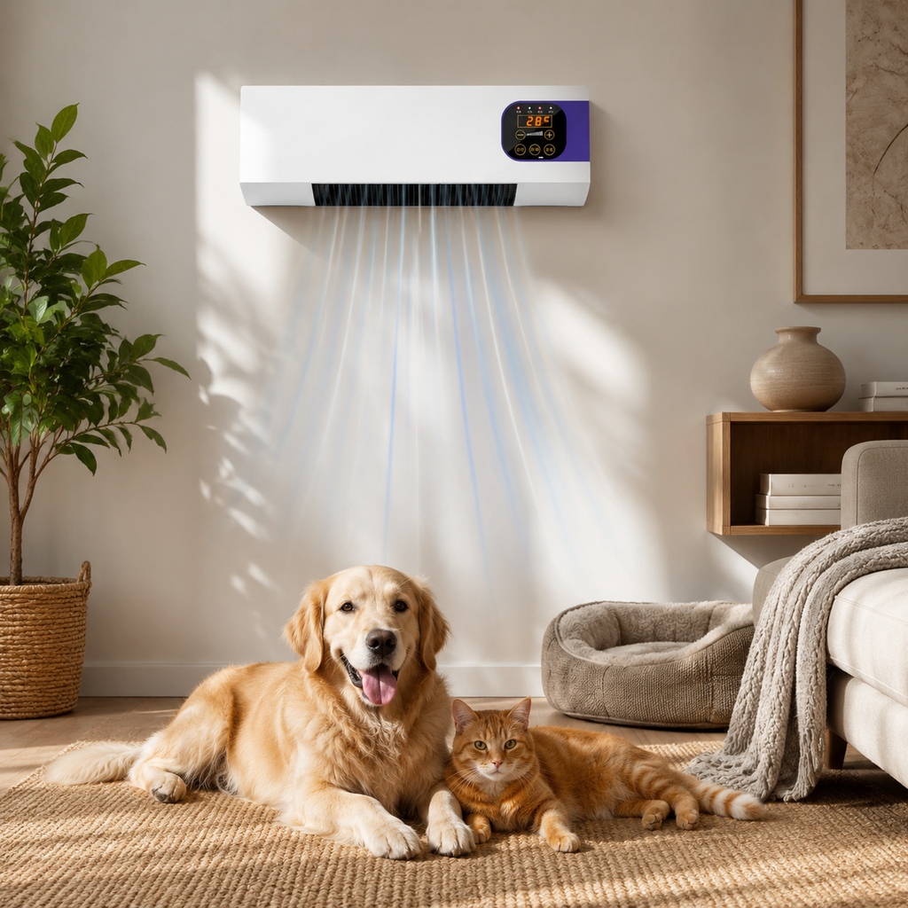 2000W Wall Mounted Space Heater with Remote – PTC Ceramic Heater & Fan