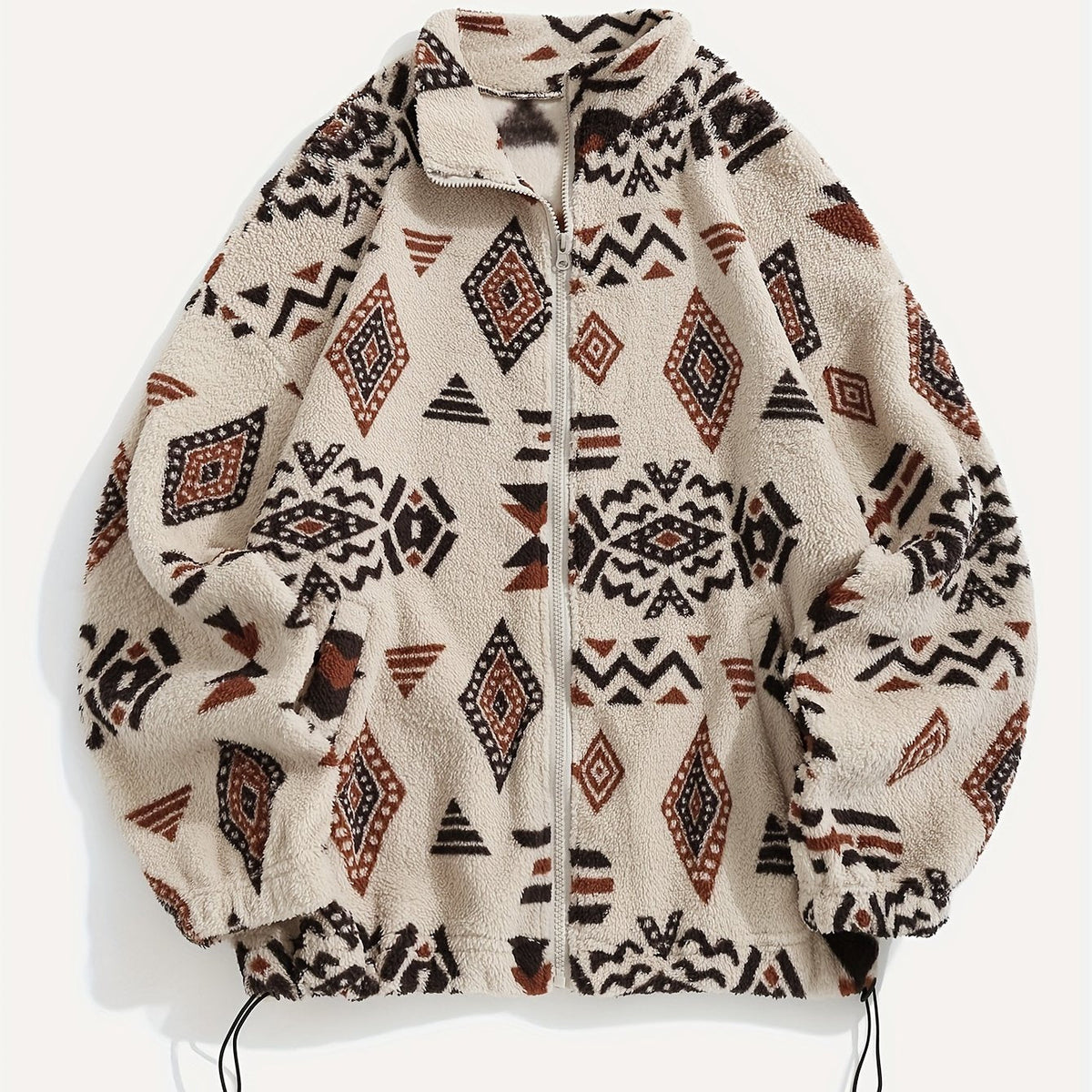 Rosalind Geometric Fleece Zip Jacket - image 1