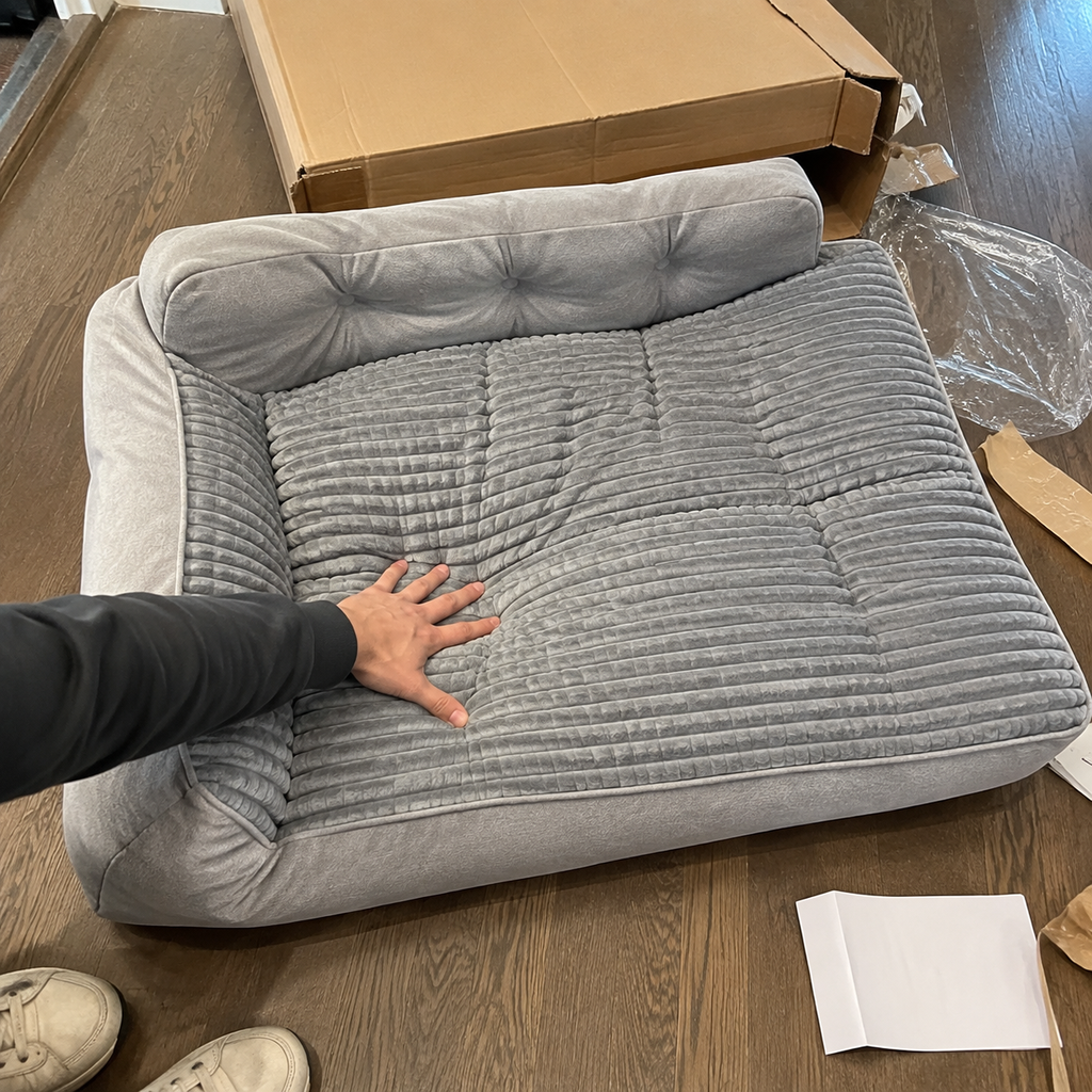 Comfort Haven | Large Orthopedic Dog Bed with Thickened Support | Cozy Design for Ultimate Comfort