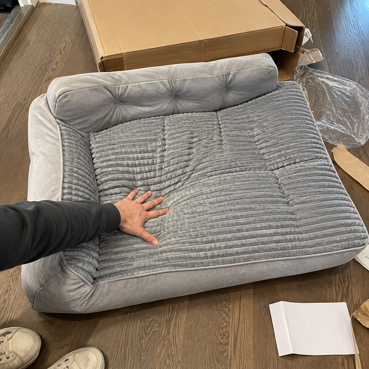 Comfort Haven | Large Orthopedic Dog Bed with Thickened Support | Cozy Design for Ultimate Comfort
