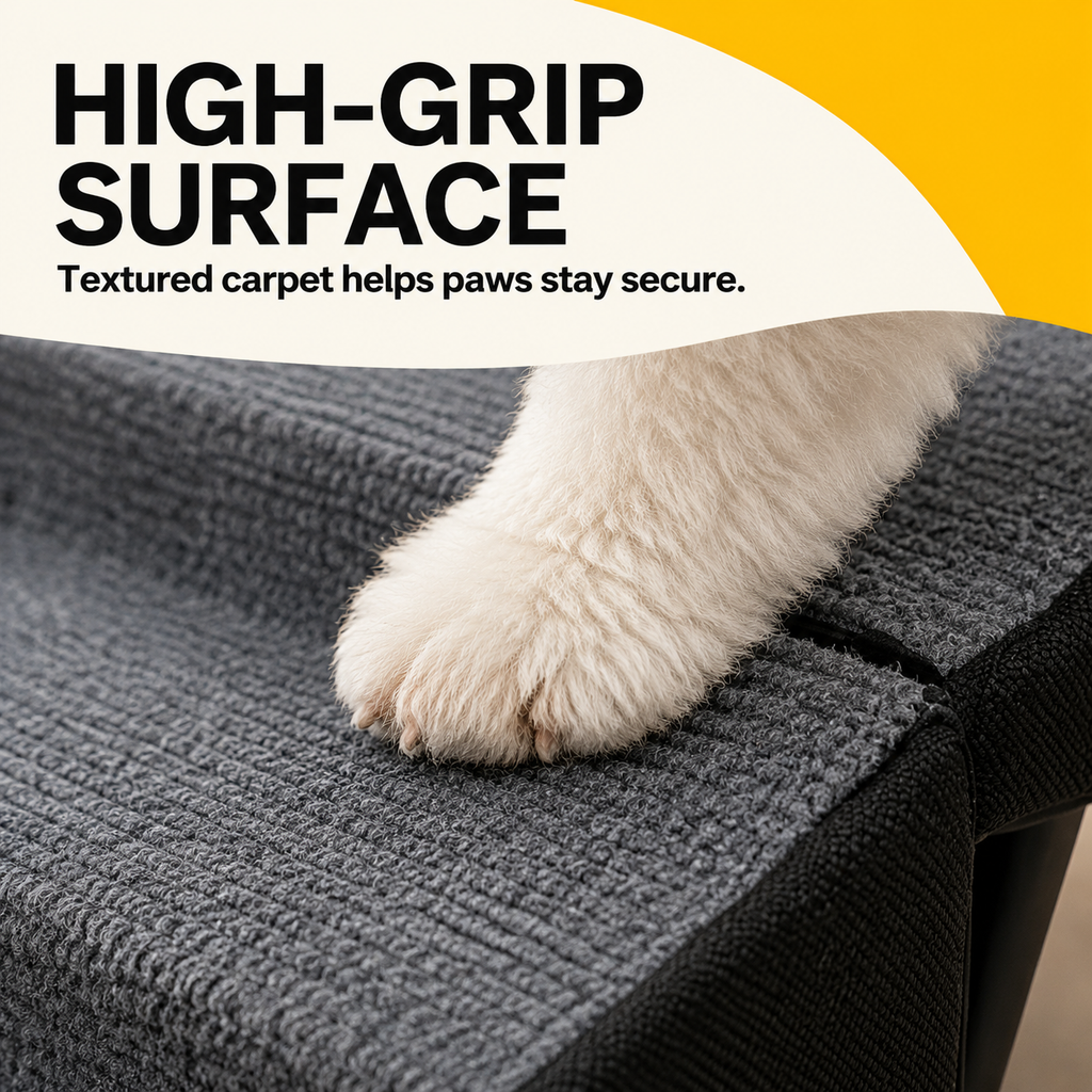 Convertible Pet Ramp & Step Stool for Dogs with Anti-Slip Design | Versatile Accessory for Safe Climbing
