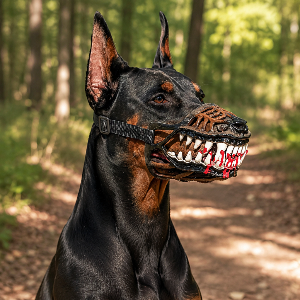 Pet Comfort | Dog Mouth Cover with Adjustable Fit & Breathable Design | Perfect for Medium and Large Dogs