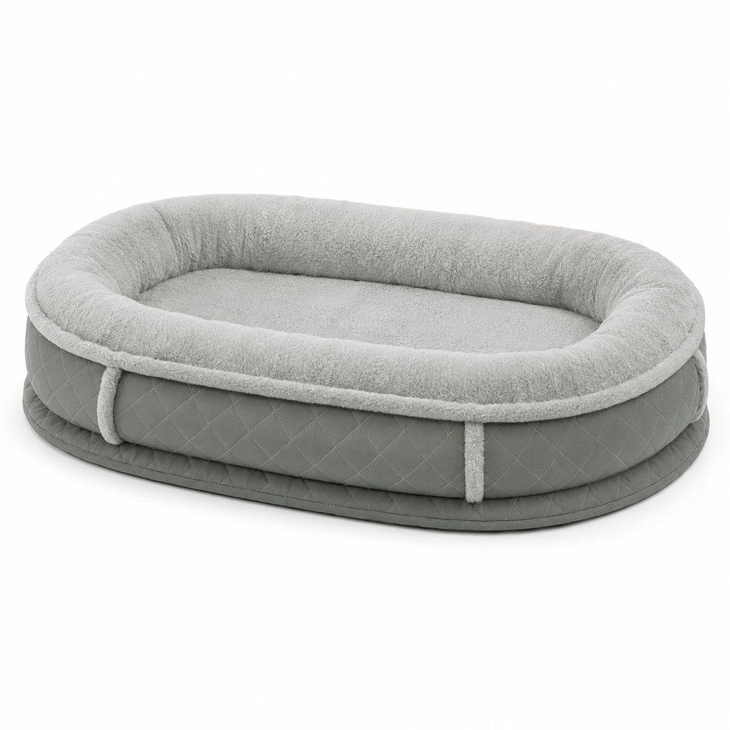 Orthopedic Dog Bed | Plush Faux Leather with Removable Cover | Cozy Retreat for Joint Support
