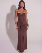 Embellished Bodice Maxi Gown