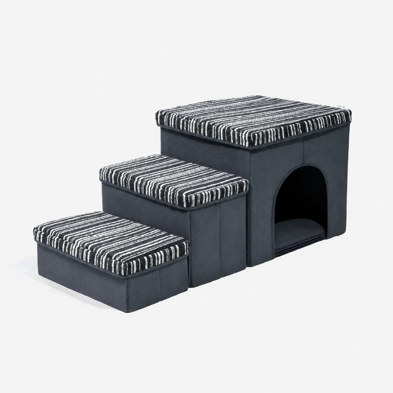 SnugNest | Dog Stairs for Bed with Hidden Storage | Stylish & Durable Accessory for Easy Pet Access