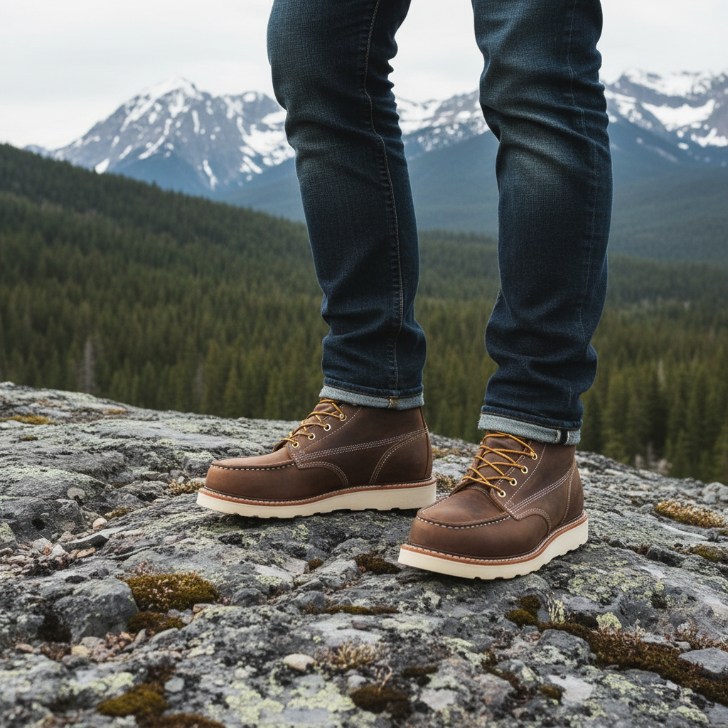 Wilbur Moc Toe Lace-Up Work Boots - image 2