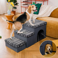 SnugNest | Dog Stairs for Bed with Hidden Storage | Stylish & Durable Accessory for Easy Pet Access