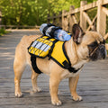 Frenchie Tactical Dog Vest Backpack for Daily Walks - Reflective Small Dog Harness with Water Bottle Holder & Side Pockets