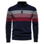 Ignatius Striped Quarter-Zip Sweater - image 1