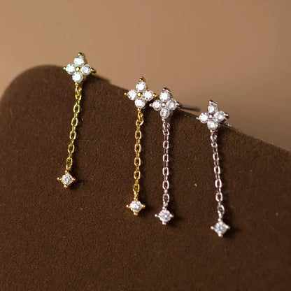 Vintage Crystal Teardrop Earrings