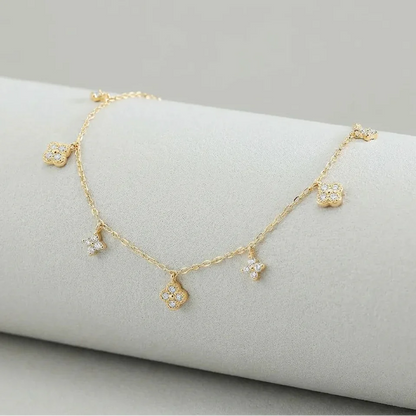 Dainty Glimmer Charm Bracelet