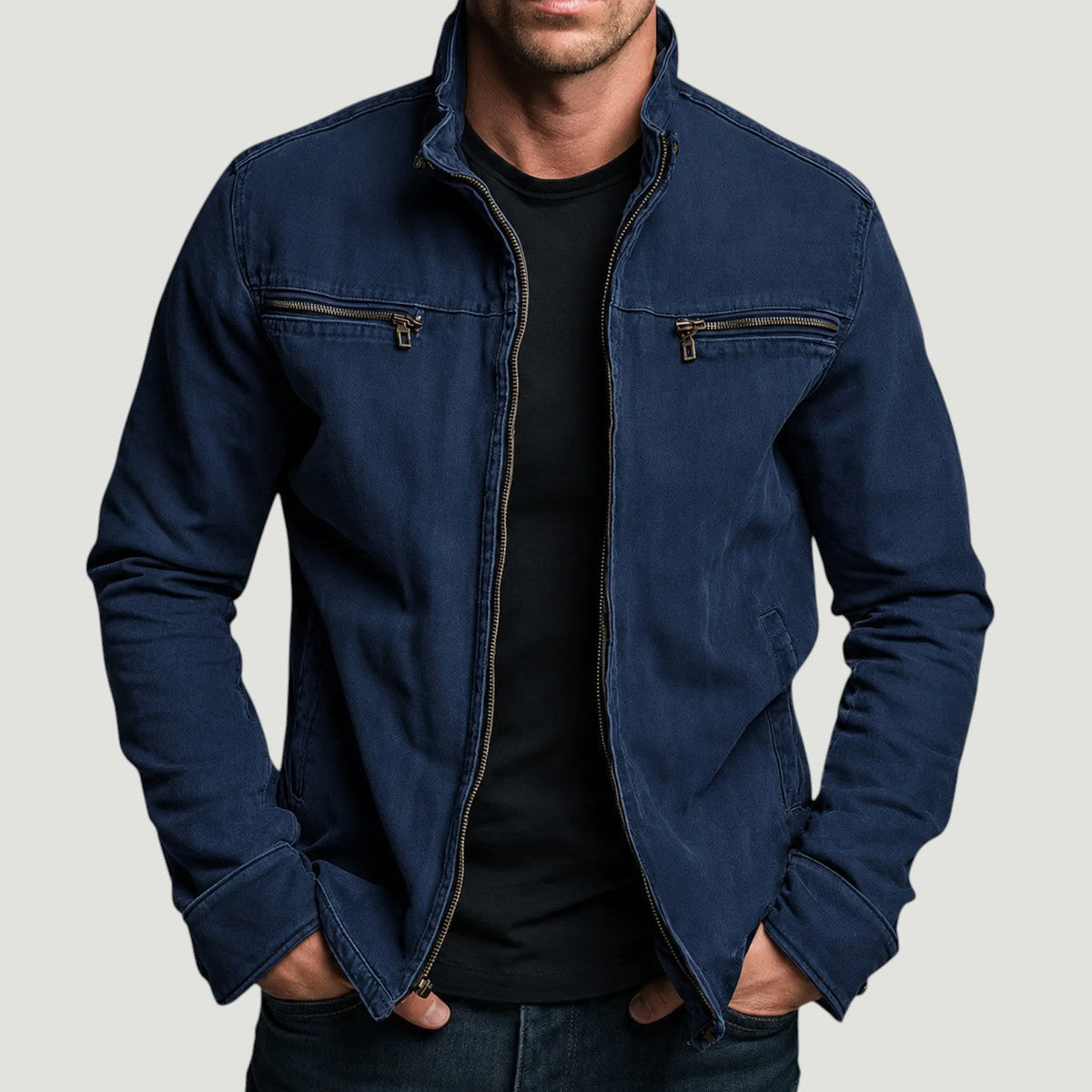 Emrys Canvas Zip Utility Jacket - image 5