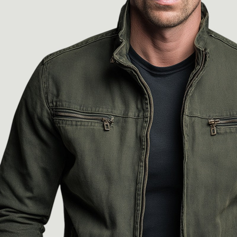 Emrys Canvas Zip Utility Jacket - image 3