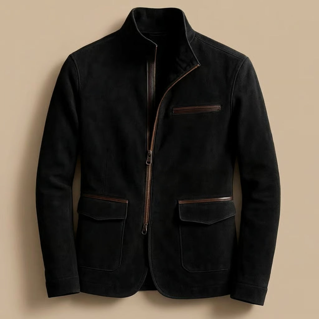 Thorne Suede-Look Zip Jacket - image 1