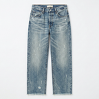 Vivara – Women's Retro Fringed Cropped Straight Leg Jeans