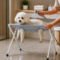 Pet grooming rack suitable for cats and small to medium-sized dogs - foldable eight-opening design for convenient home grooming.
