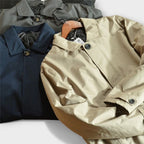 Men's Waterproof Trench Coat, Collared, Long Sleeves
