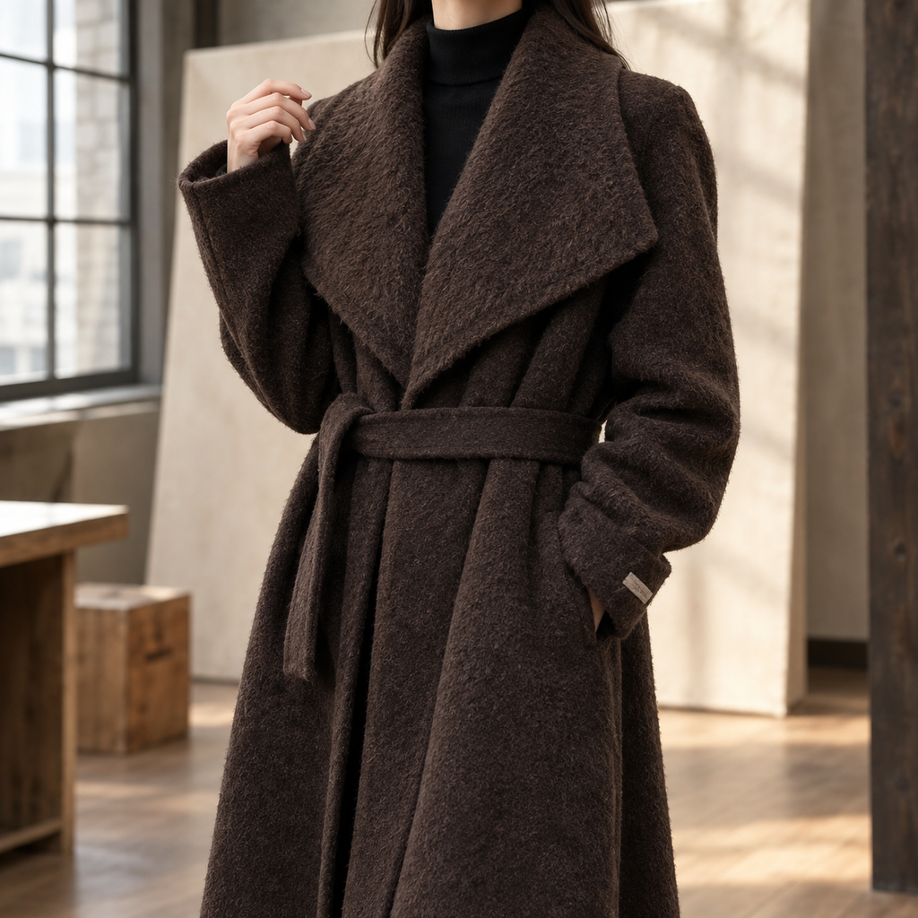 Alouette-Faye Belted Wool Coat