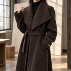 Alouette-Faye Belted Wool Coat