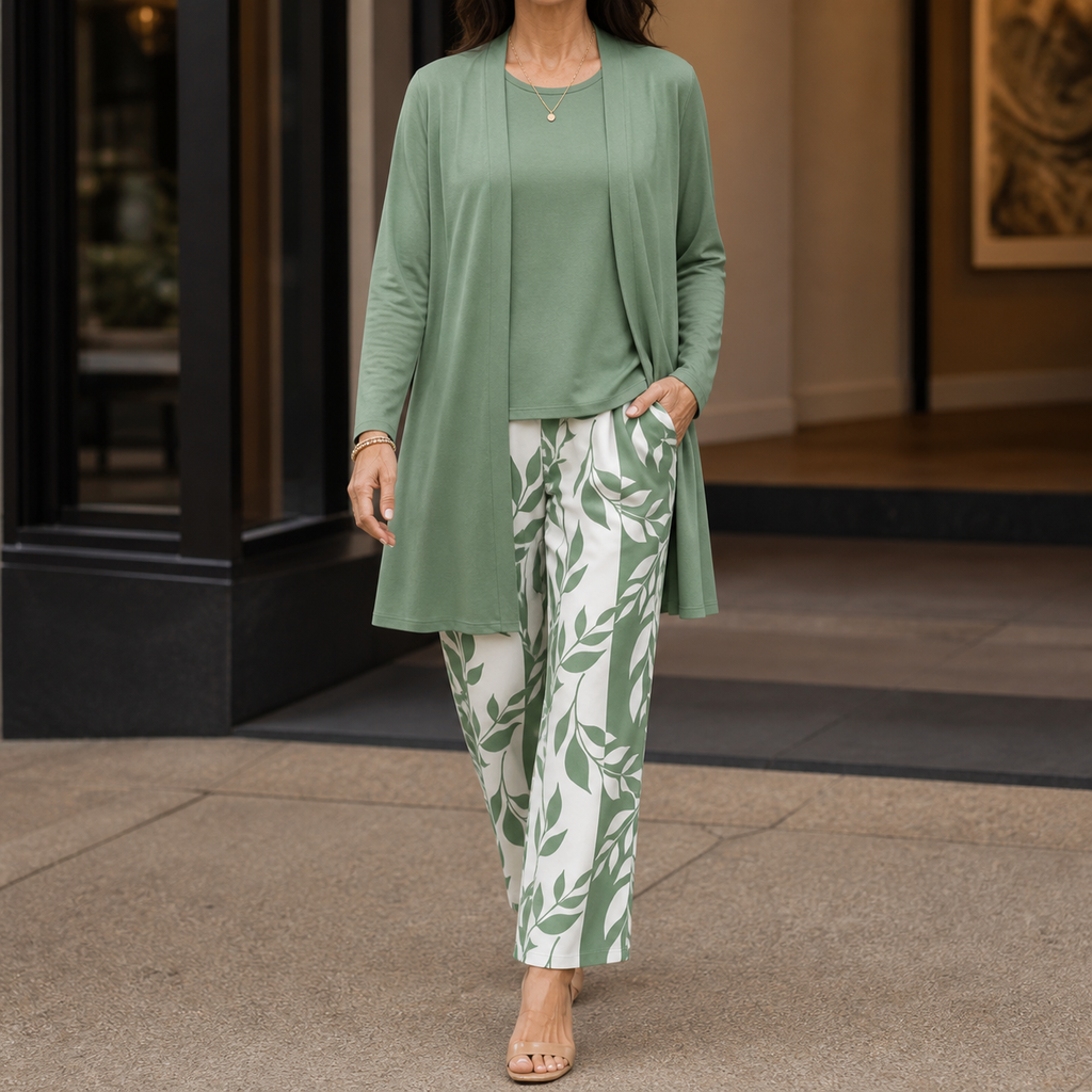 Ingrid-Belle Printed Three-Piece Set