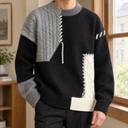 Archambault Patchwork Knit Sweater